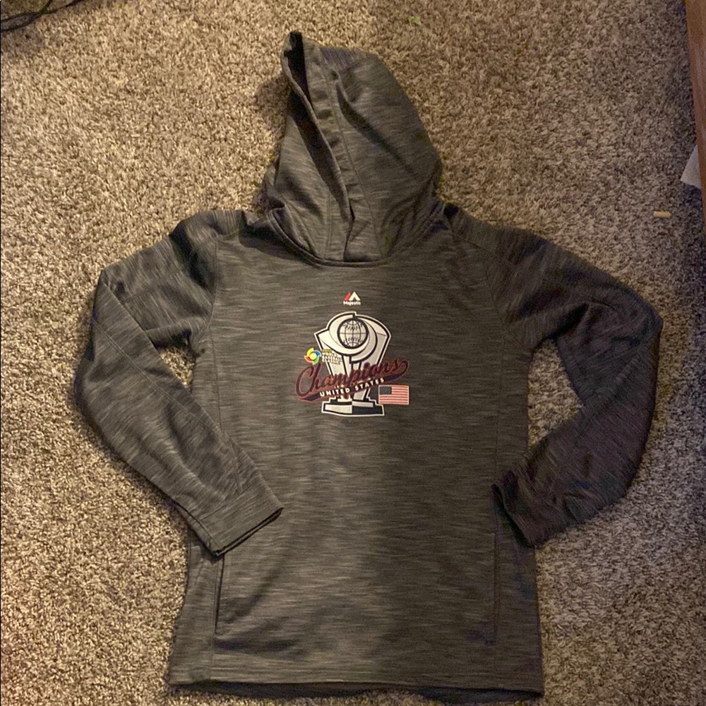 Gray Hooded Men's Sweater